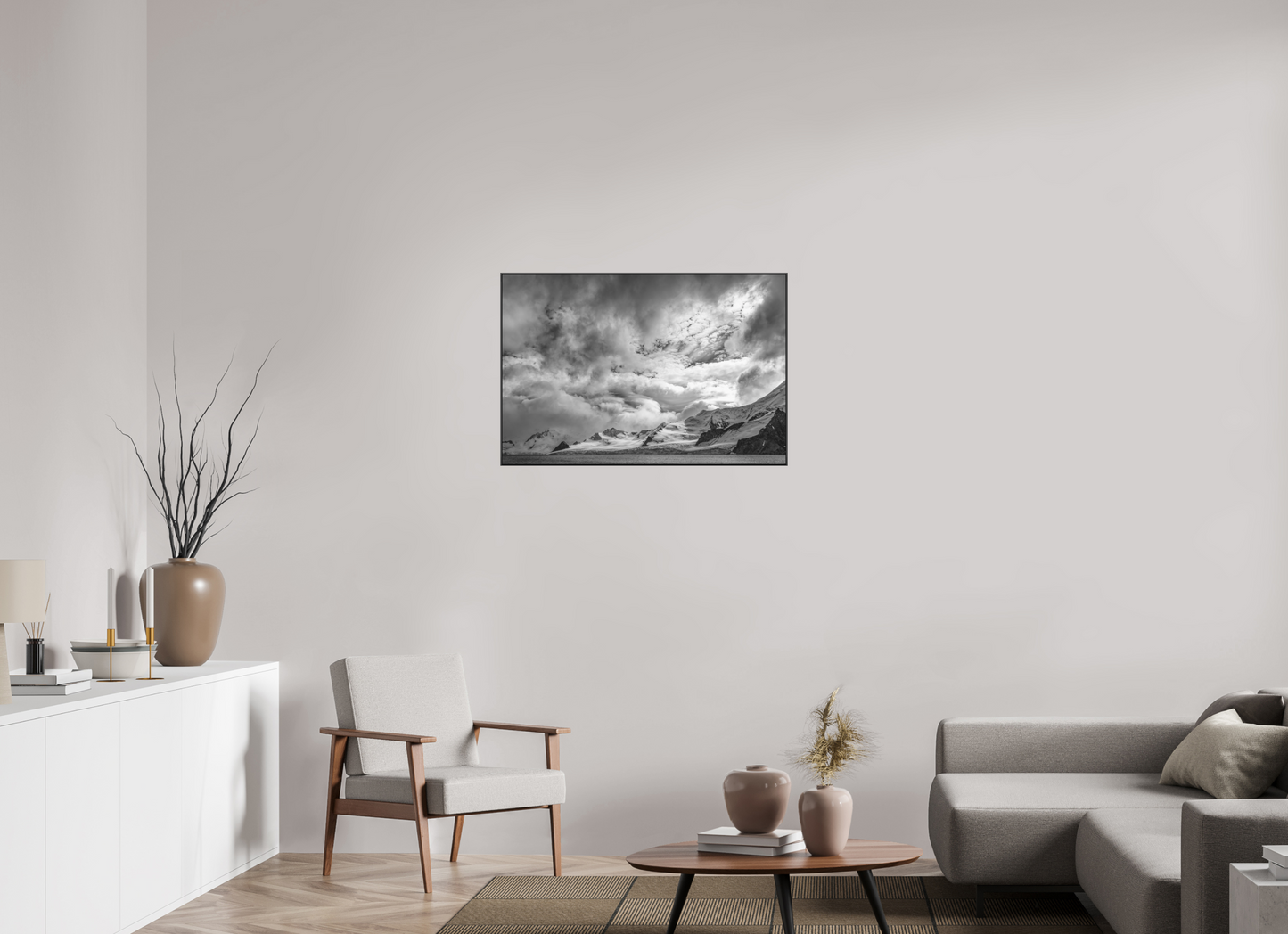 36 x 24″, B&W Print on Metal in 1" Black Art Box Antarctic Summer - Framed Antarctic Landscape Fine Art Photography Print | Richard H Knight