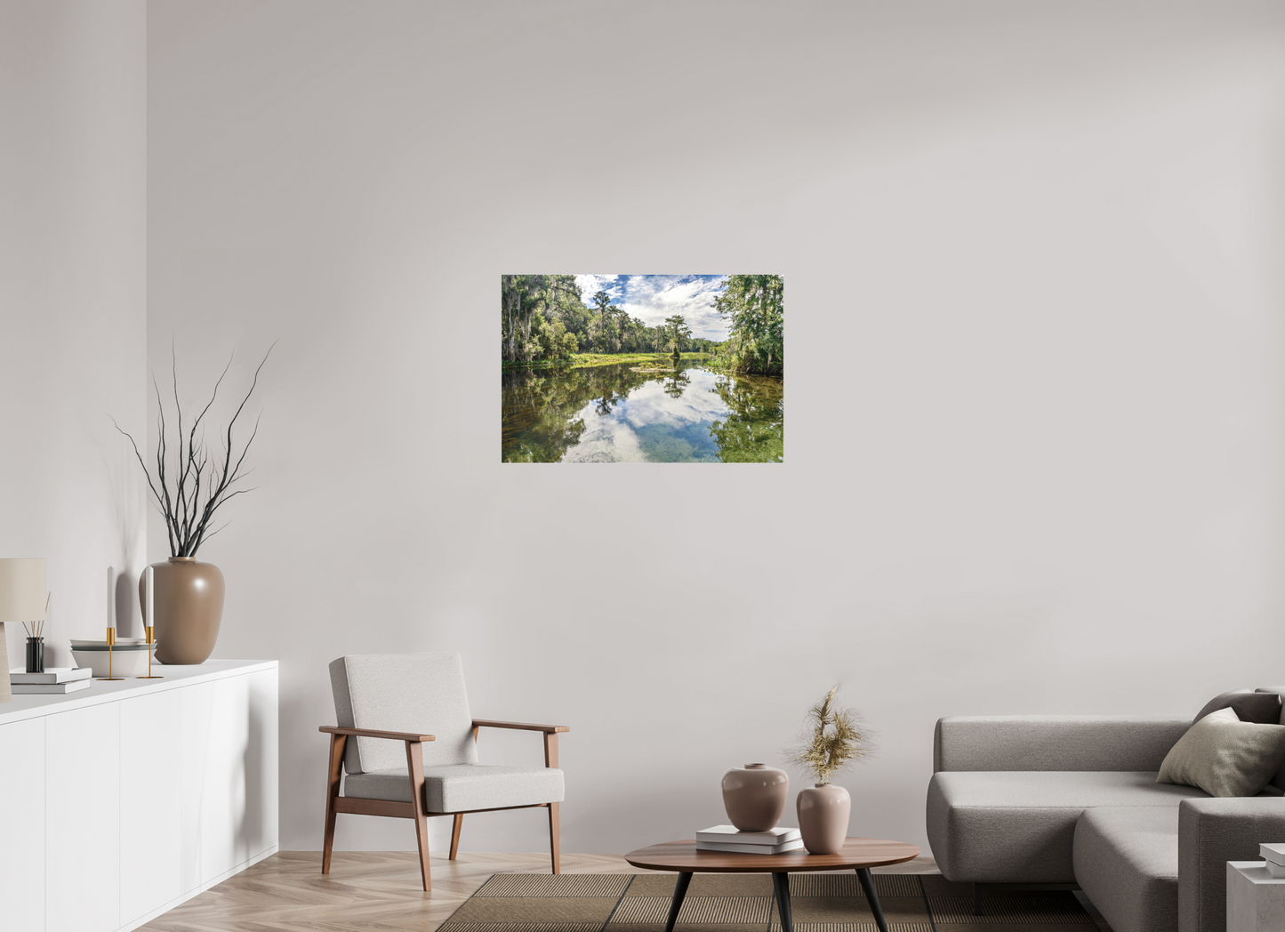 Wakulla Springs-Framed Color Print Under Acrylic by Richard H Knight