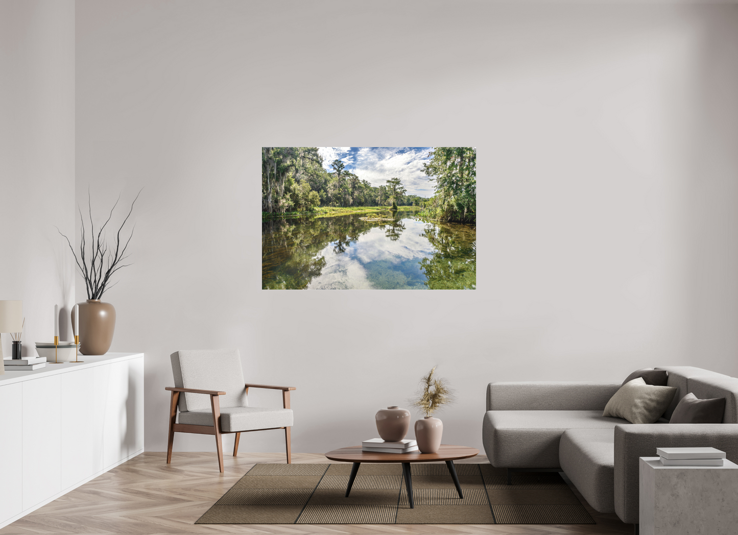 Wakulla Springs-Framed Color Print Under Acrylic by Richard H Knight