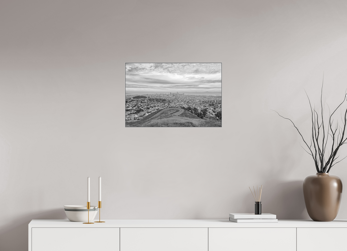 24 x 16″, Giclée Prints on Metal Drift — Framed San Francisco Skyline Fine Art Photography Print | Richard H Knight