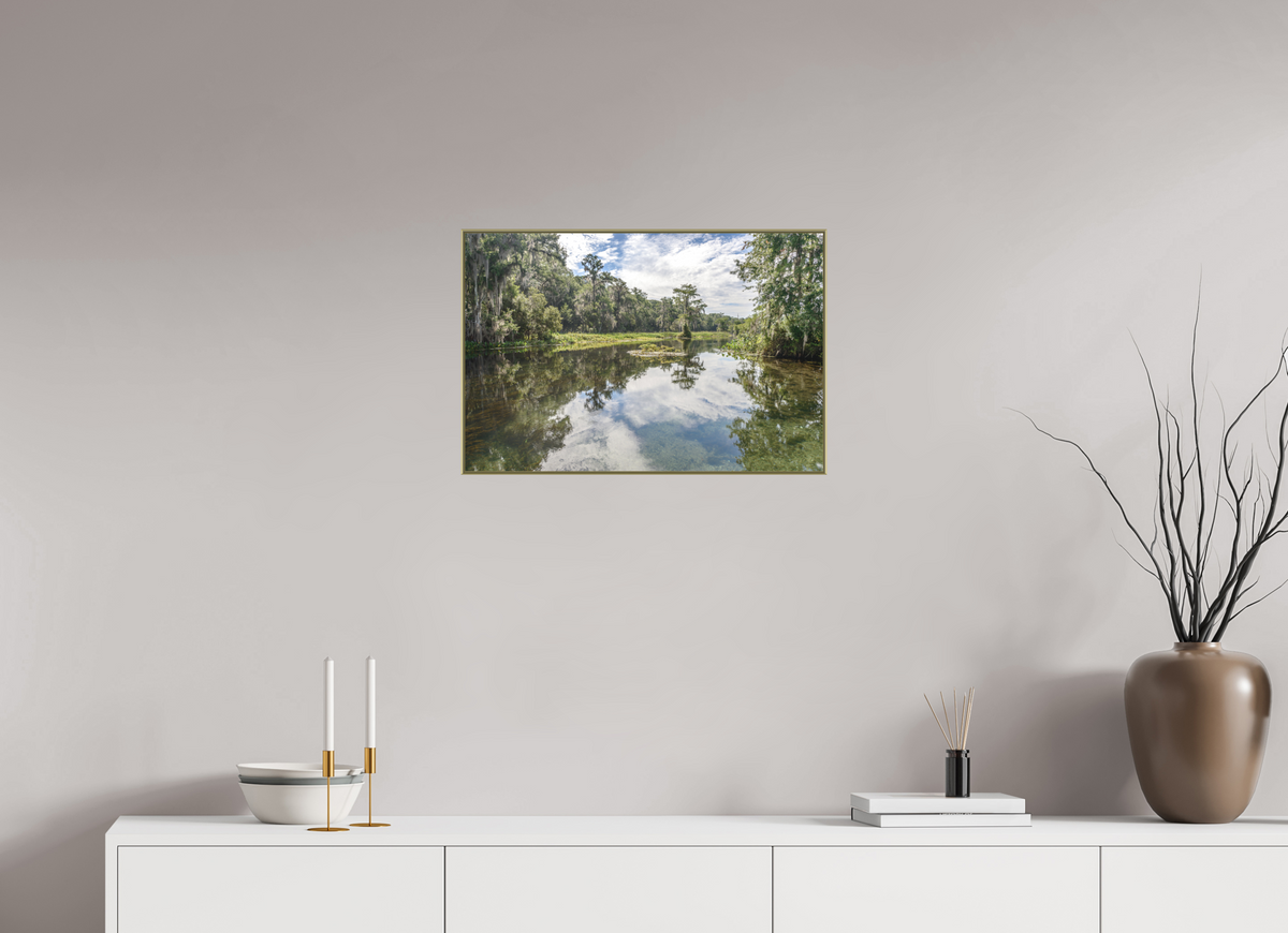 24 x 16″, Au Art Box|Color|Matte Acrylic Perfectly Still — Framed Old Florida Fine Art Photography Print | Richard H Knight