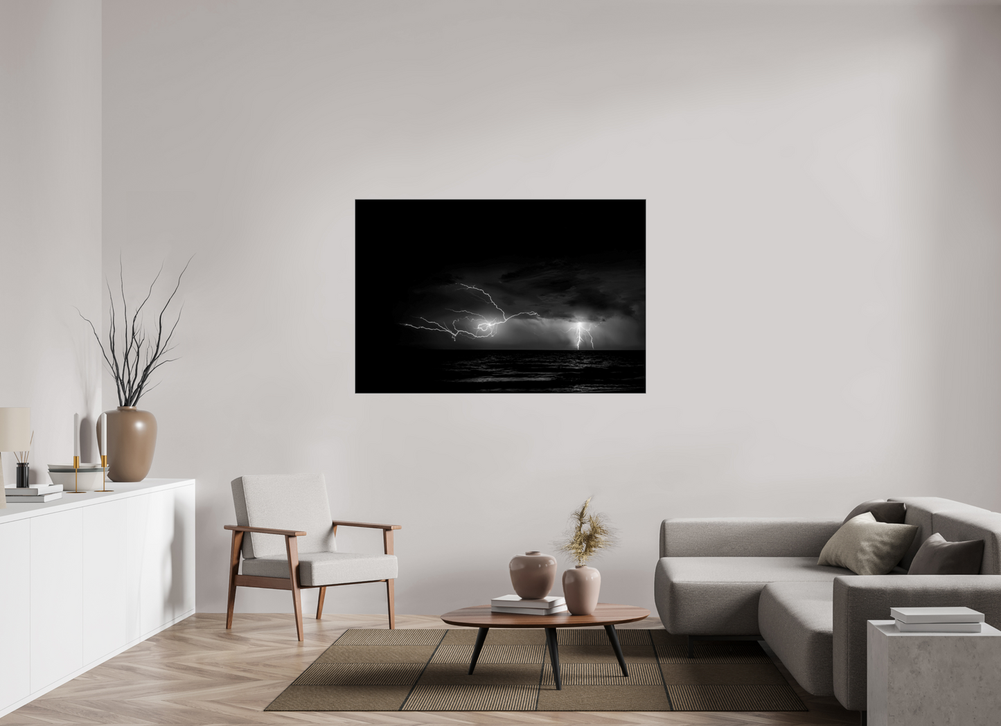 Mother Nature-Framed B&W Print on Metal by Richard H Knight
