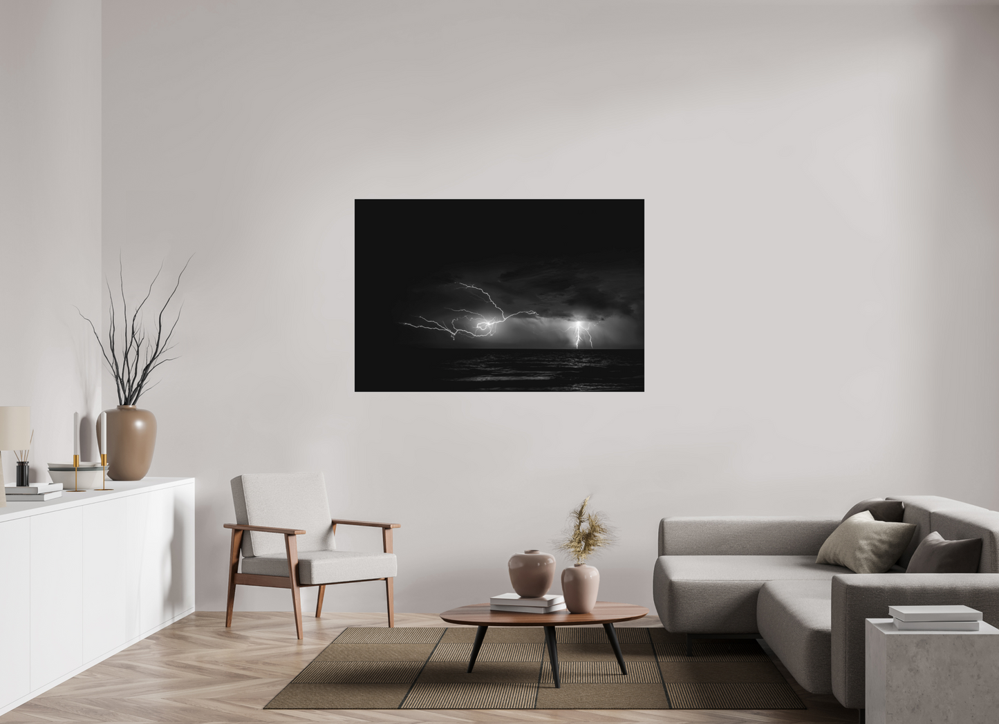 Mother Nature-Framed B&W Print Under Acrylic by Richard H Knight