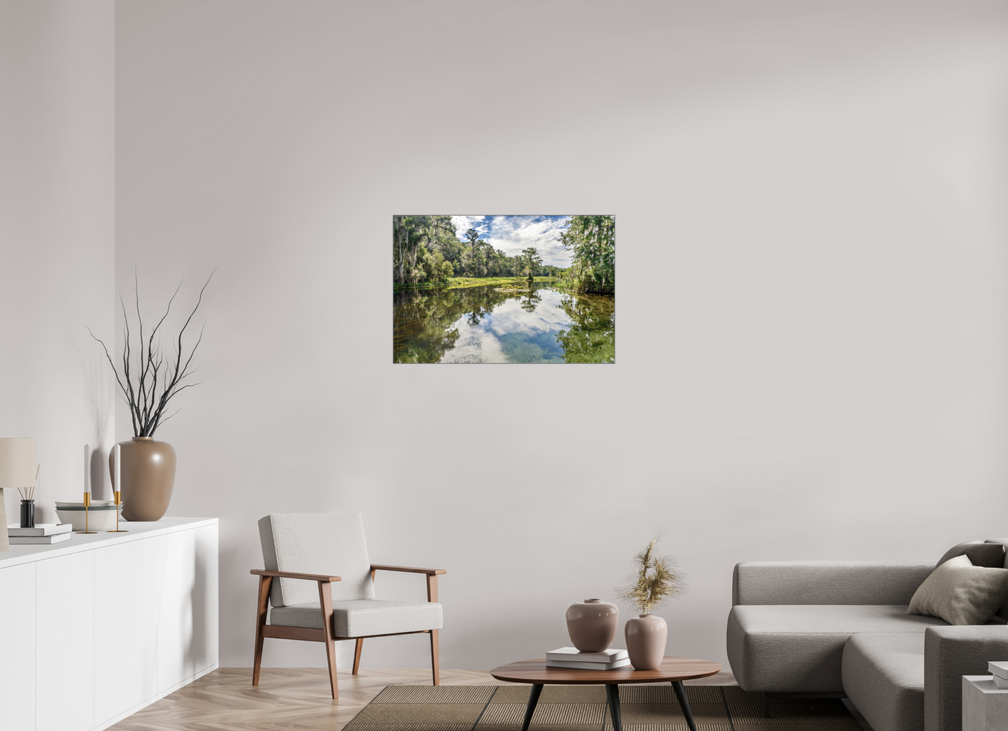 Wakulla Springs-Framed Fine Art Print on Metal by Richard H Knight