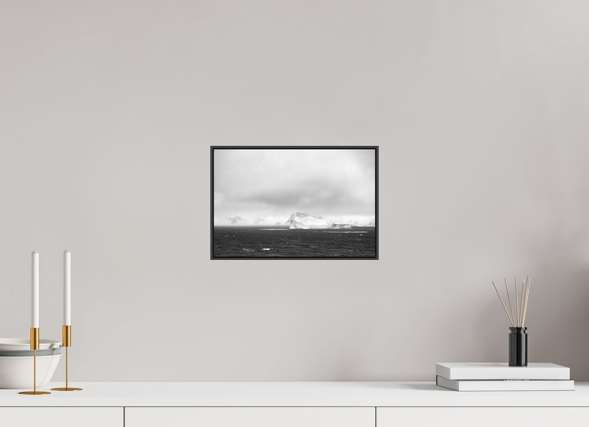 12 x 8″, Laminated Print on Metal On the Rocks - Framed Antarctic Landscape Fine Art Photography Print | Richard H Knight