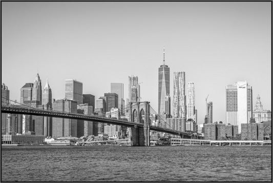 Main image Threads — Framed Brooklyn Bridge Black & White Fine Art Photography Print | Richard H Knight