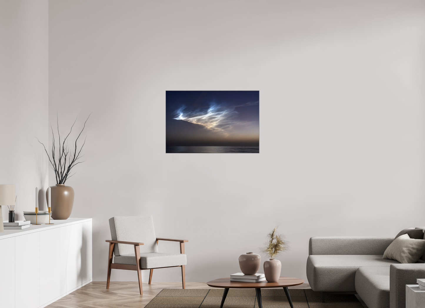 36 x 24″, Framed Giclée Print on Metal Aftermath — Framed SpaceX Rocket Plume Fine Art Photography Print | Richard H Knight