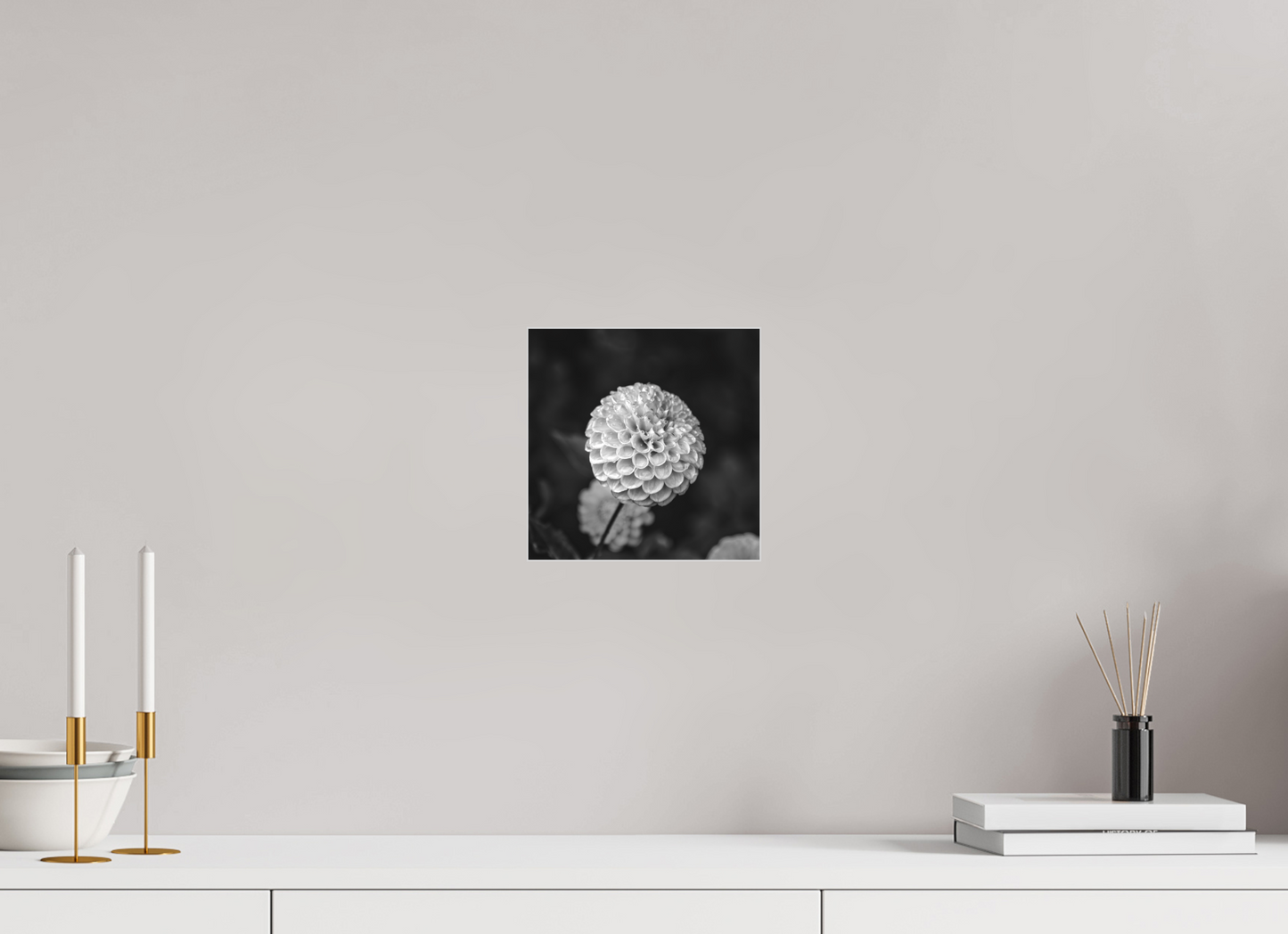 Echoes of Rain-Framed B&W Print Under Acrylic by Richard H Knight