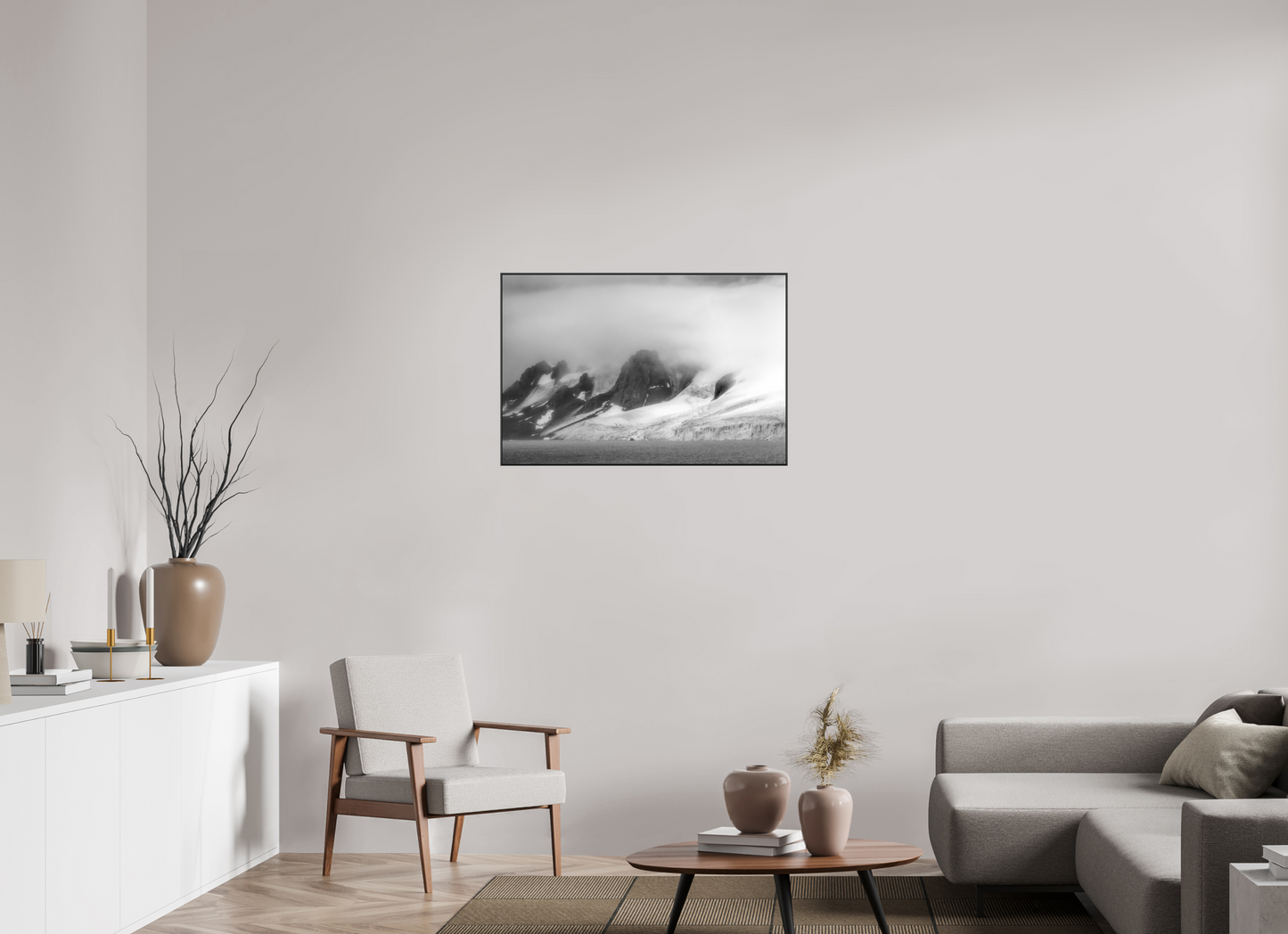 36 x 24″, Laminated Print on Metal Vanishing Act - Framed Antarctic Landscape Fine Art Photography Print | Richard H Knight