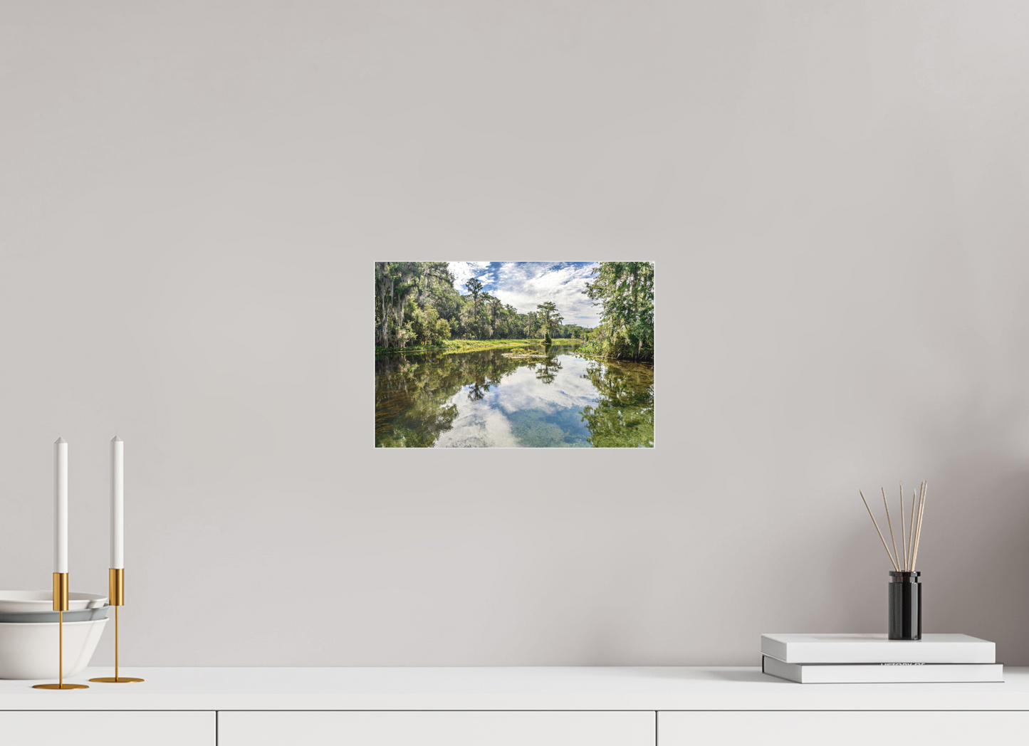 Wakulla Springs-Framed Color Print Under Acrylic by Richard H Knight