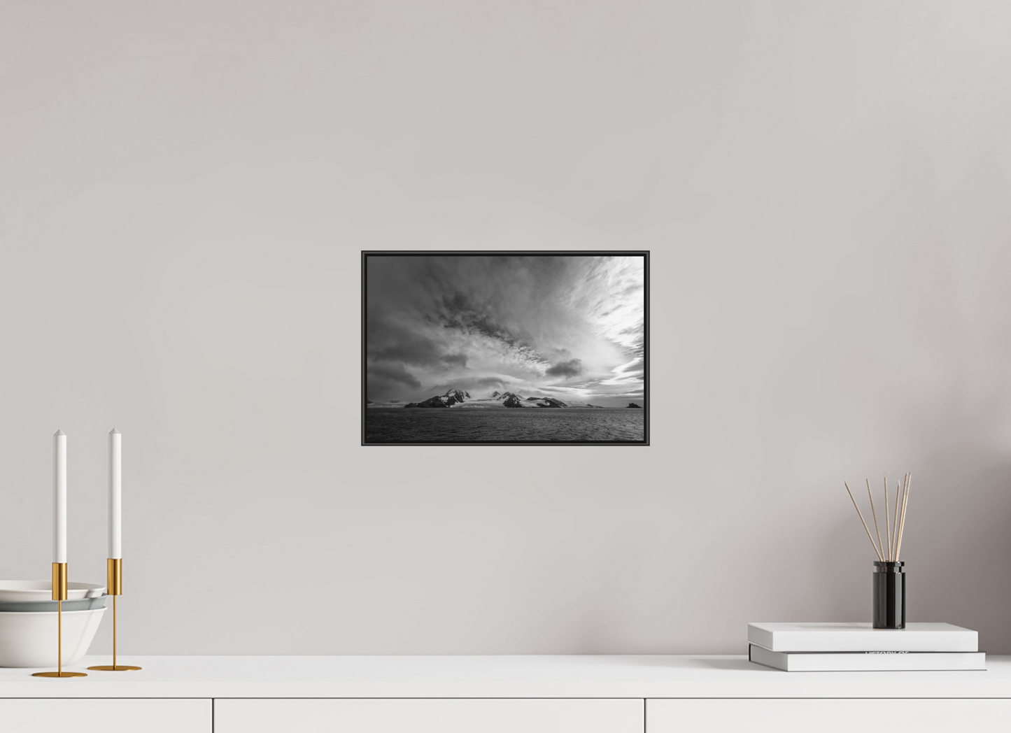 12 x 8″, Laminated Print on Metal Glacial Pace - Framed Antarctic Landscape Fine Art Photography Print | Richard H Knight