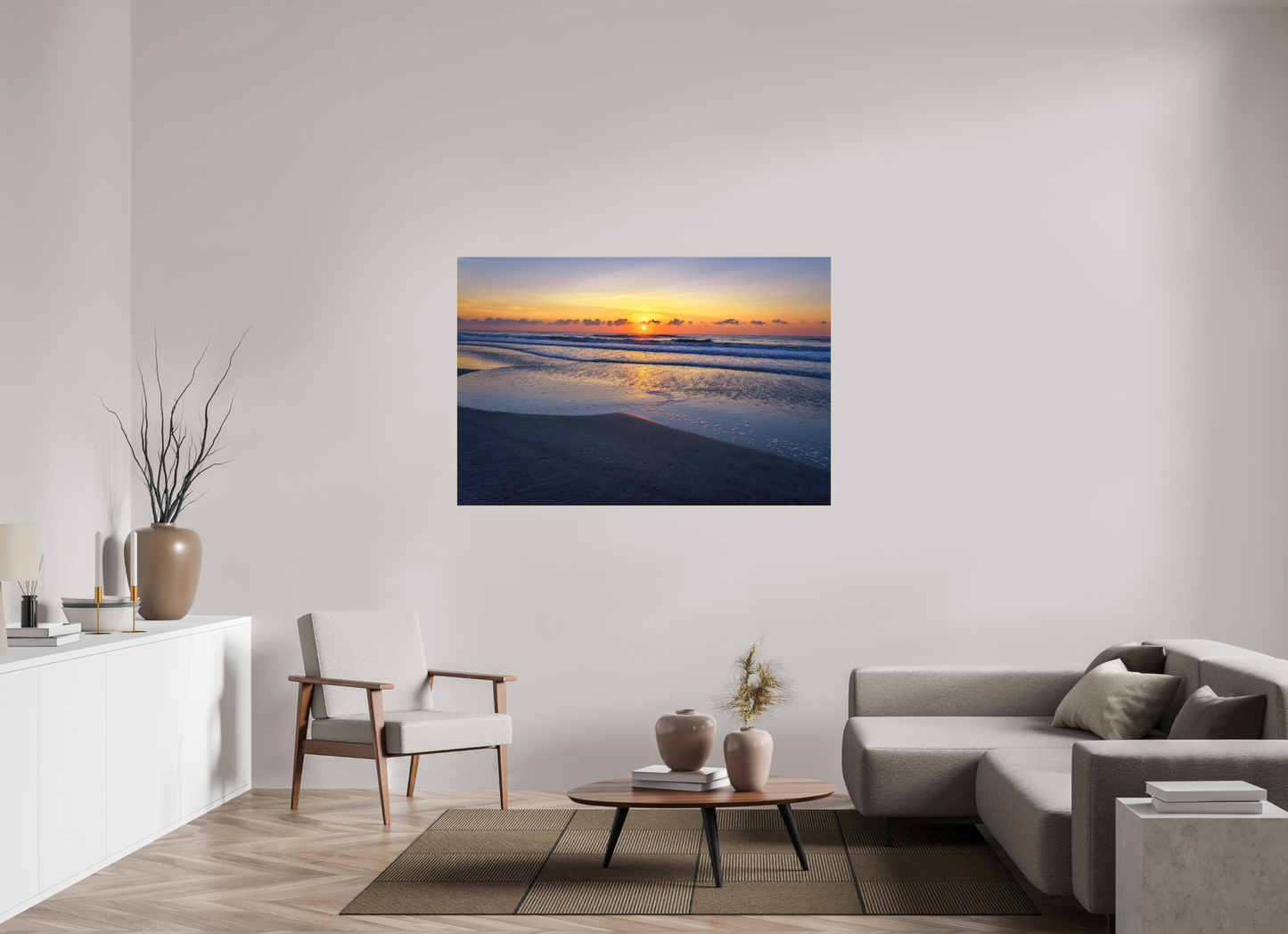 60 x 40″, Au Slimline|Color|Matte Acrylic Dawn Patrol-Framed Color Print by Richard H Knight