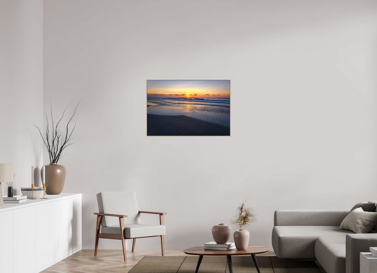 36 x 24″, Au Art Box|Color|Matte Acrylic Dawn Patrol — Framed Ocean Sunrise Fine Art Photography Print | Richard H Knight