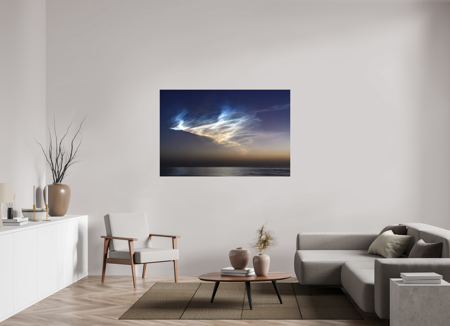 Celestial Light-Framed Color Print Under Acrylic by Richard H Knight