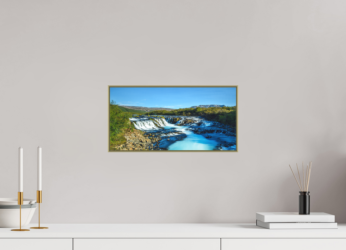 Liquid Satin, 16×8″ — Color Print under Acrylic on Metal in an Art Box Frame | Richard H Knight