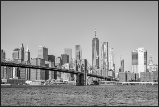 Main image Threads — Framed Brooklyn Bridge Black & White Fine Art Photography Print | Richard H Knight