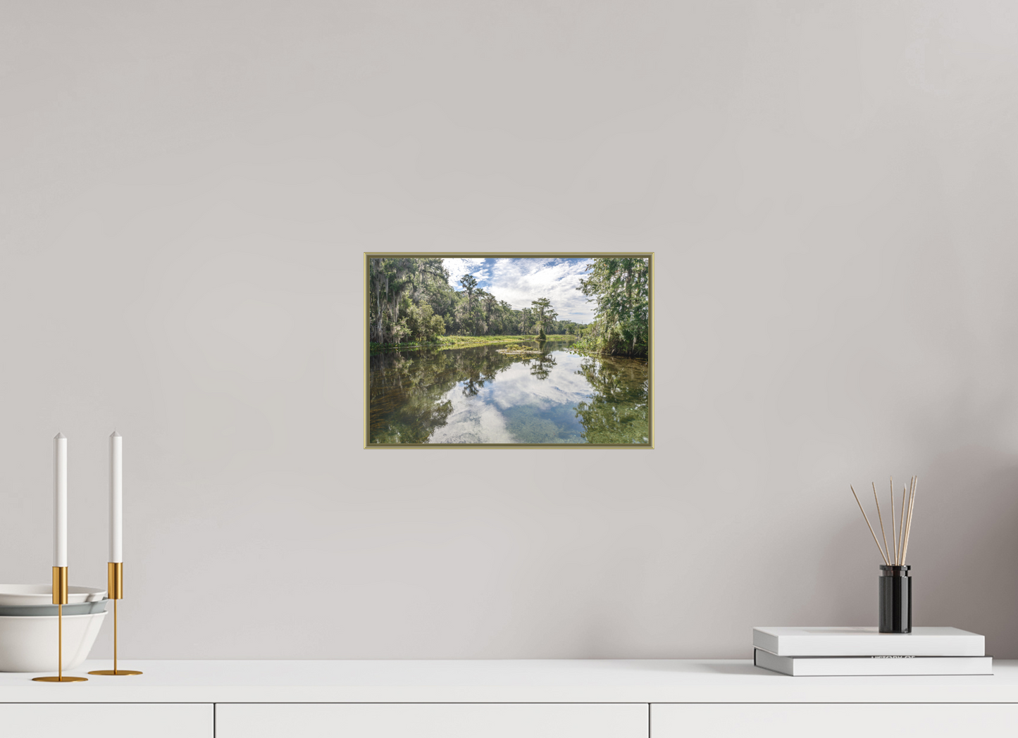 12 x 8″, Au Art Box|Color|Matte Acrylic Perfectly Still — Framed Old Florida Fine Art Photography Print | Richard H Knight