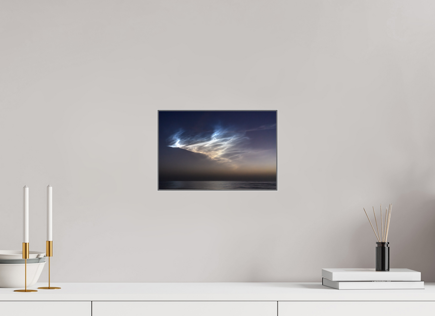 12 x 8″, Framed Giclée Print on Metal Aftermath — Framed SpaceX Rocket Plume Fine Art Photography Print | Richard H Knight
