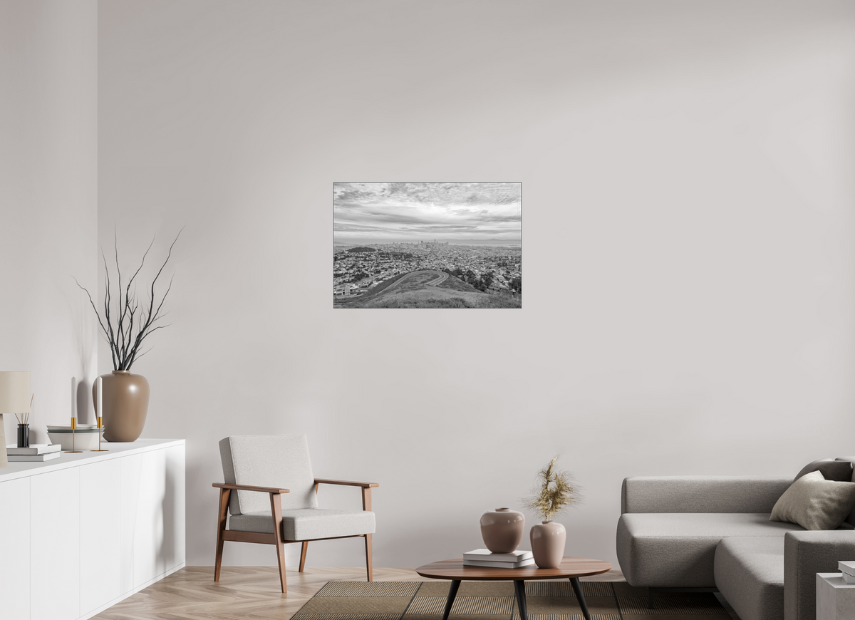 36 x 24″, Giclée Prints on Metal Drift — Framed San Francisco Skyline Fine Art Photography Print | Richard H Knight